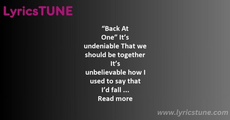 back at one lyrics brian mcknight lyrics 8220back at one8221 lyrics - back at one lyrics