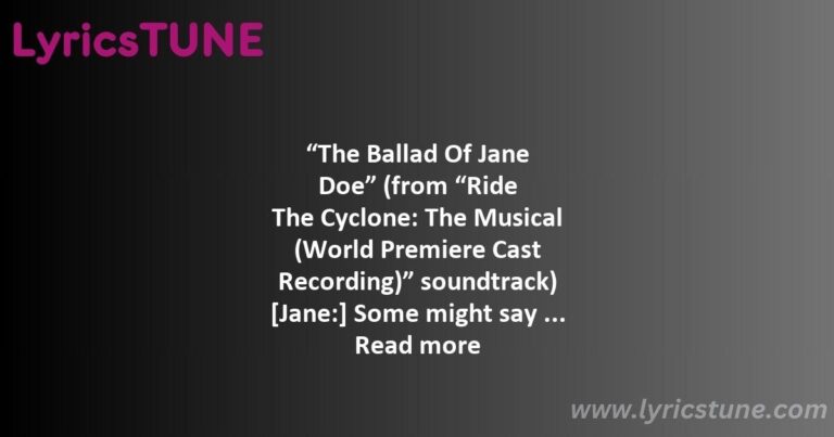 ballad of jane doe lyrics emily rohm 038 ride the cyclone world premiere cast recording ensemble lyrics 8220the ballad of jane doe8221 lyrics - noel's lament lyrics