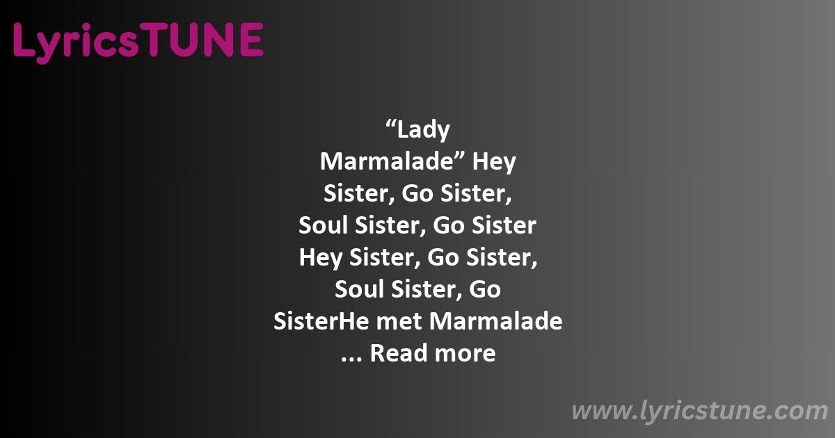 hey sister soul sister patti labelle lyrics patti labelle lyrics 8220lady marmalade8221 lyrics - hey sister soul sister patti labelle lyrics