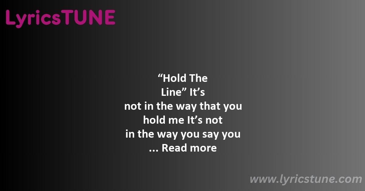 hold the line lyrics toto lyrics 8220hold the line8221 lyrics - hold the line lyrics