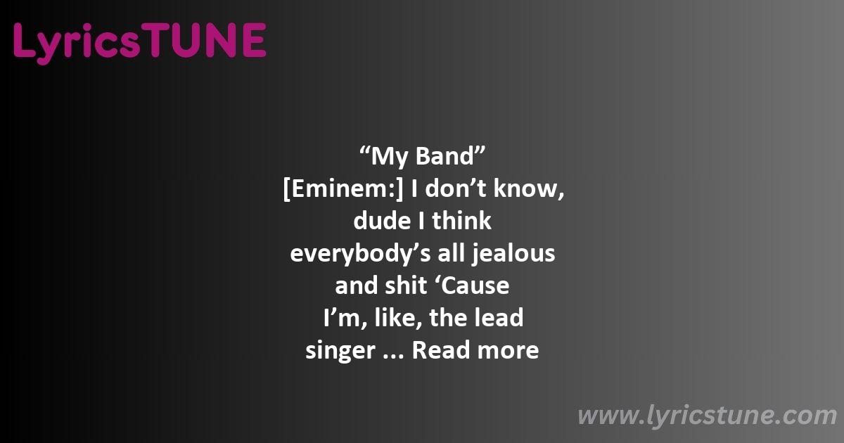 my band lyrics d12 lyrics 8220my band8221 lyrics - my band lyrics