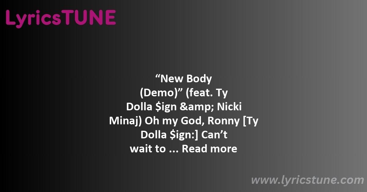 new body lyrics kanye west lyrics 8220new body demo8221 lyrics - new body lyrics