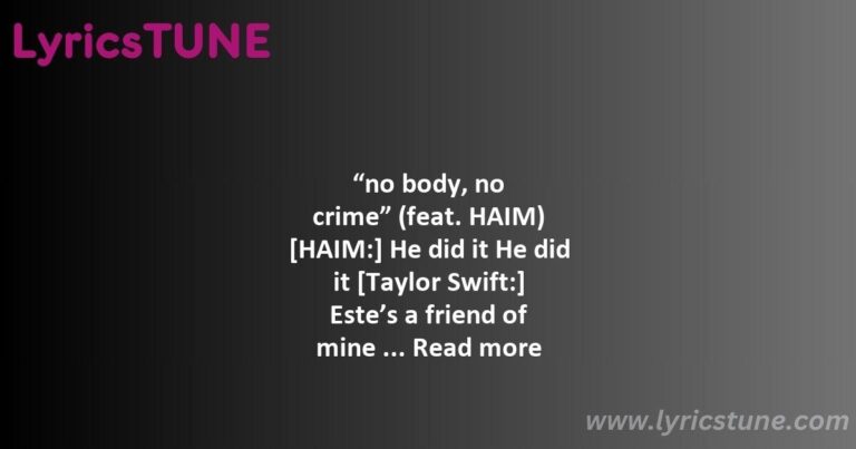 no body no crime lyrics taylor swift lyrics 8220no body no crime8221 lyrics - no body no crime lyrics