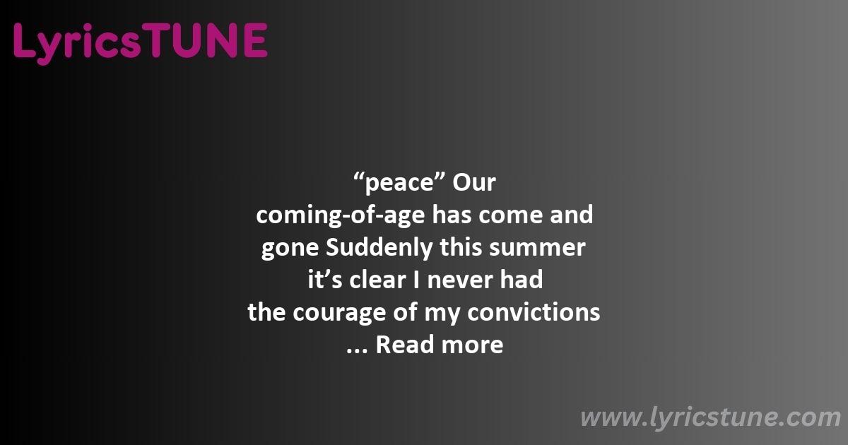 peace taylor swift lyrics taylor swift lyrics 8220peace8221 lyrics - peace taylor swift lyrics