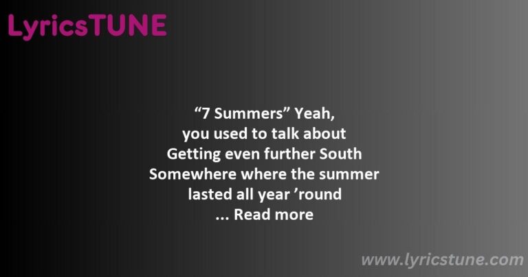 7 summers lyrics morgan wallen lyrics 82207 summers8221 lyrics - 7 summers lyrics