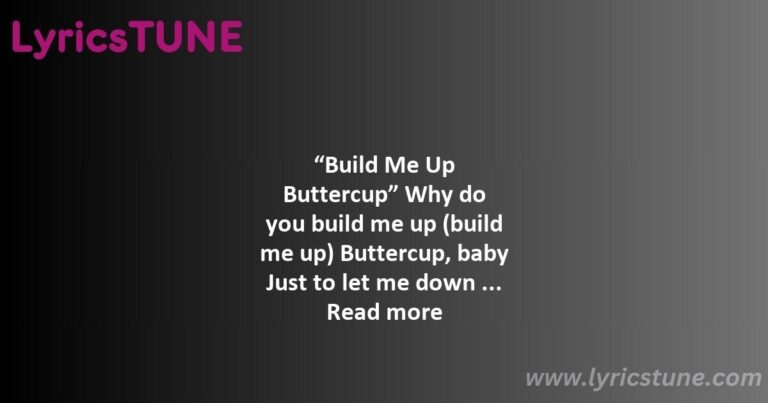 build me up buttercup lyrics the foundations lyrics 8220build me up buttercup8221 lyrics - build me up buttercup lyrics