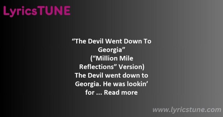 devil went down to georgia lyrics the charlie daniels band lyrics 8220the devil went down to georgia8221 lyrics - the charlie daniels band simple man lyrics