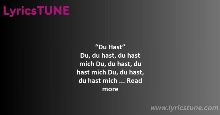 du hast lyrics rammstein lyrics 8220du hast8221 songtext - du hast lyrics