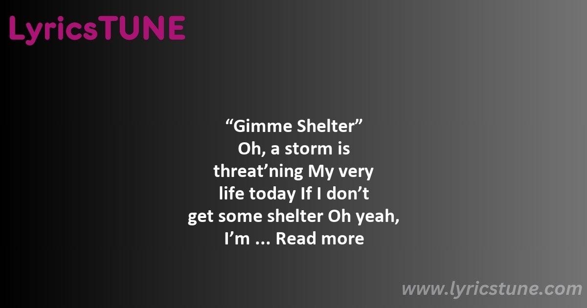 gimme shelter lyrics the rolling stones lyrics 8220gimme shelter8221 lyrics - gimme shelter lyrics