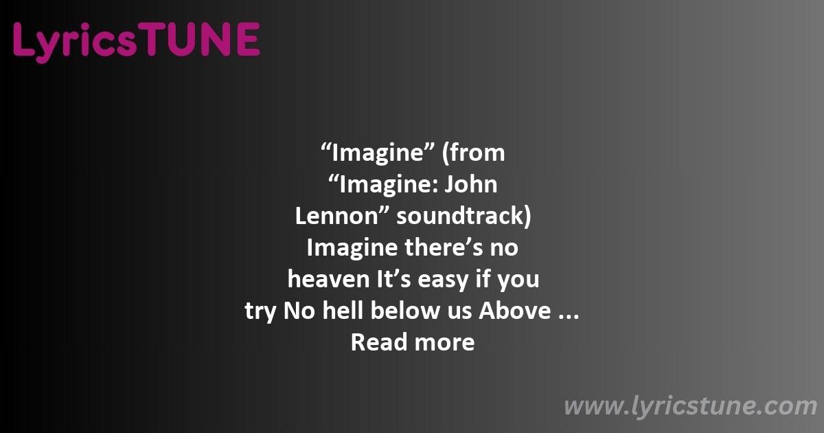 imagine lyrics john lennon lyrics 8220imagine8221 lyrics - imagine lyrics