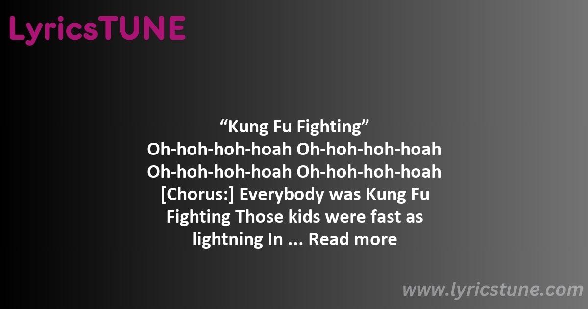 kung fu fighting lyrics carl douglas lyrics 8220kung fu fighting8221 lyrics - kung fu fighting lyrics