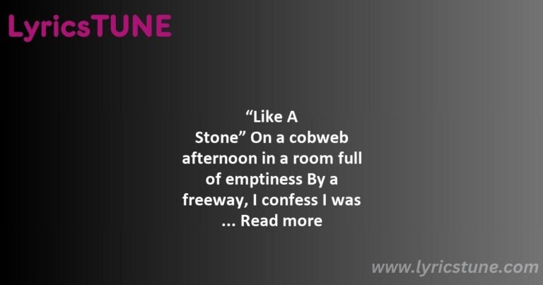 like a stone lyrics audioslave lyrics 8220like a stone8221 lyrics - like a stone lyrics