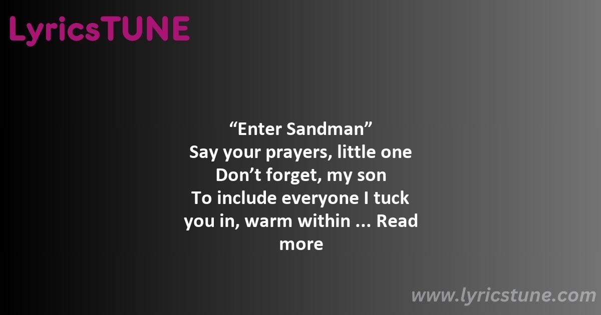 sleep with one eye open metallica lyrics metallica lyrics 8220enter sandman8221 lyrics - sleep with one eye open metallica lyrics