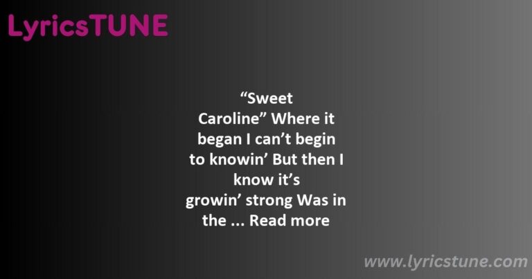 sweet caroline lyrics neil diamond lyrics 8220sweet caroline8221 lyrics - sweet caroline lyrics